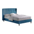Amelia 5FT Bed - Blue Velvet Fabric